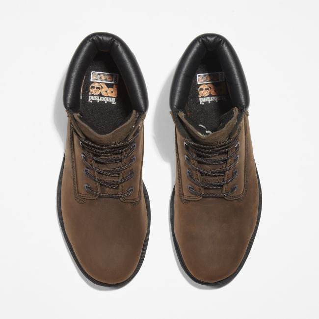 Timberland PRO® Iconic Waterproof Alloy Safety-Toe Work Boot for Men in Brown
