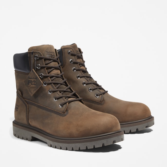 Timberland PRO® Iconic Waterproof Alloy Safety-Toe Work Boot for Men in Brown