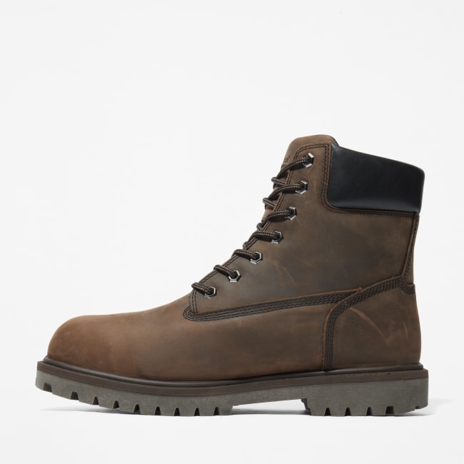 Timberland PRO® Iconic Waterproof Alloy Safety-Toe Work Boot for Men in Brown