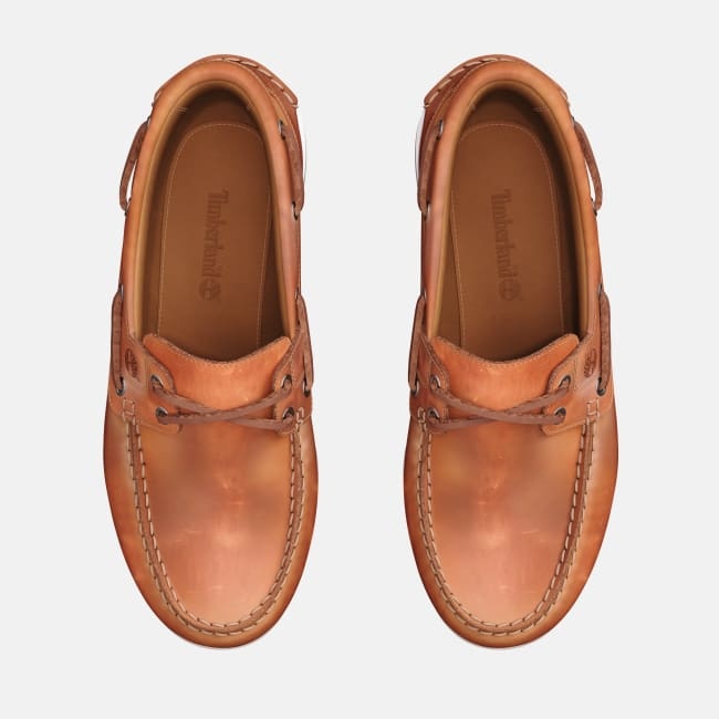 Classic Boat Shoe for Women in Light Brown