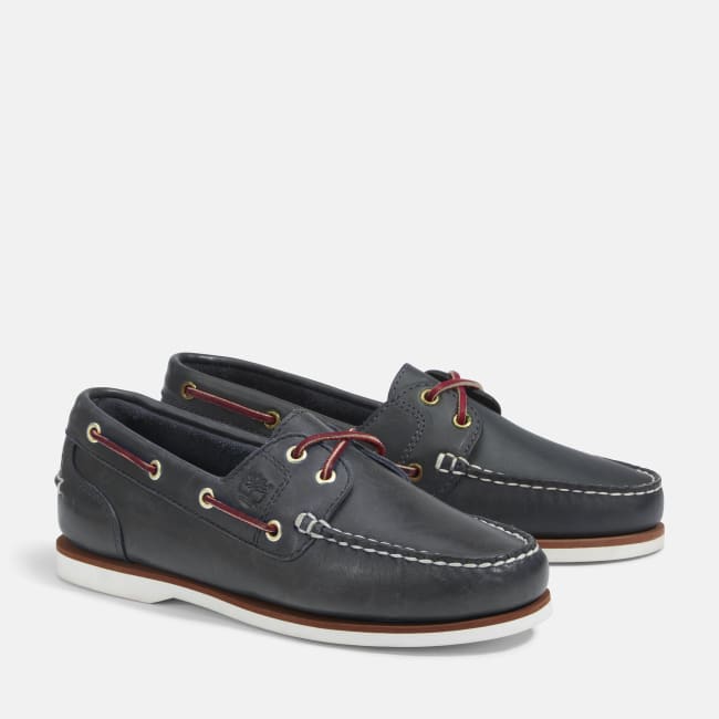 Classic Boat Shoe for Women in Dark Blue