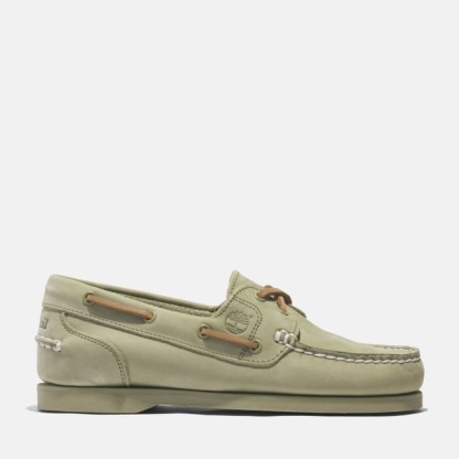 Classic Boat Shoe for Women in Light Green