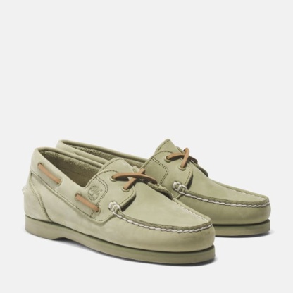 Classic Boat Shoe for Women in Light Green