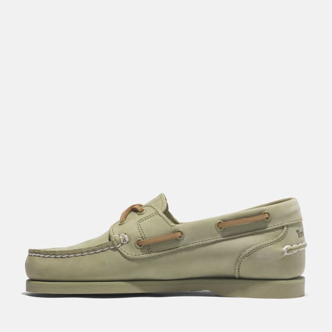 Classic Boat Shoe for Women in Light Green