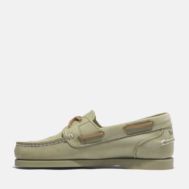 Classic Boat Shoe for Women in Light Green