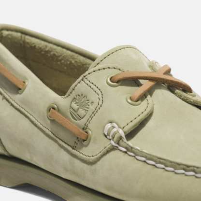 Classic Boat Shoe for Women in Light Green