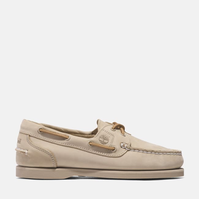 Classic Boat Shoe for Women in Beige