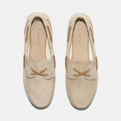 Classic Boat Shoe for Women in Beige