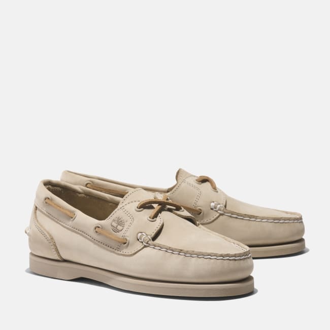 Classic Boat Shoe for Women in Beige
