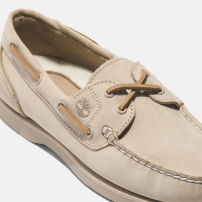 Classic Boat Shoe for Women in Beige
