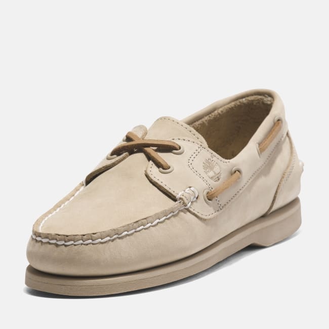 Classic Boat Shoe for Women in Beige