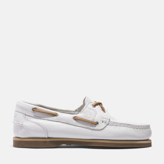 Classic Boat Shoe for Women in White