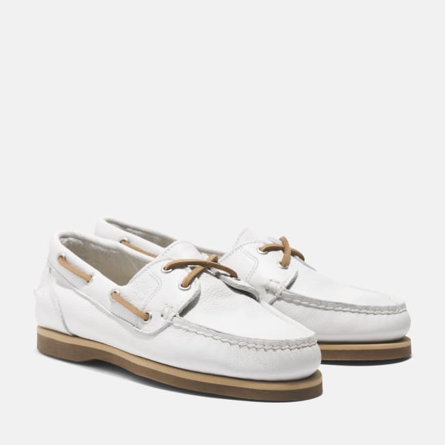 Classic Boat Shoe for Women in White
