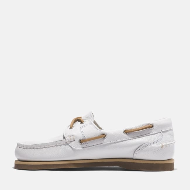 Classic Boat Shoe for Women in White