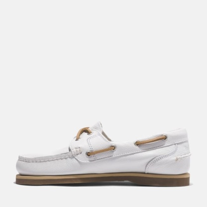 Classic Boat Shoe for Women in White
