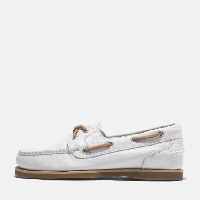 Classic Boat Shoe for Women in White