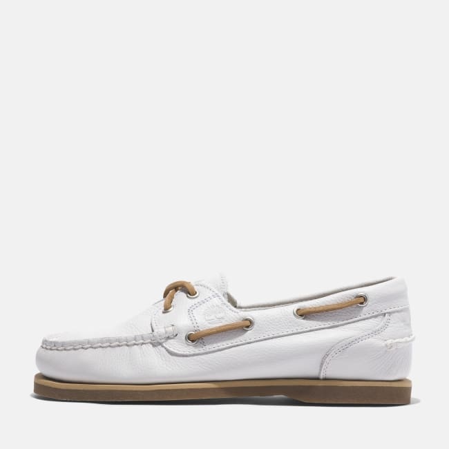 Classic Boat Shoe for Women in White