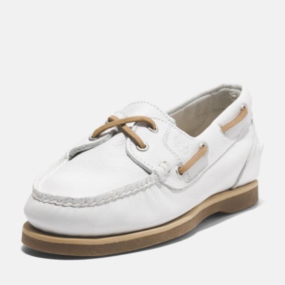 Classic Boat Shoe for Women in White