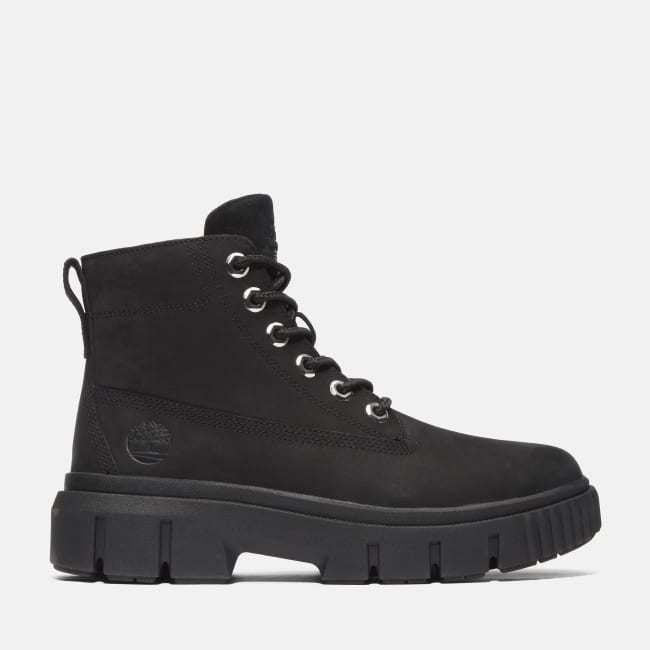 Field Mid Lace-Up Boot for Women in Black