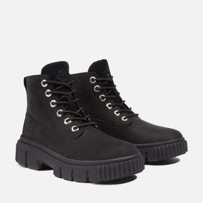 Field Mid Lace-Up Boot for Women in Black