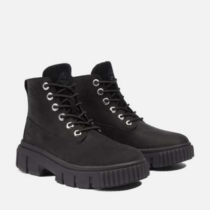 Field Mid Lace-Up Boot for Women in Black