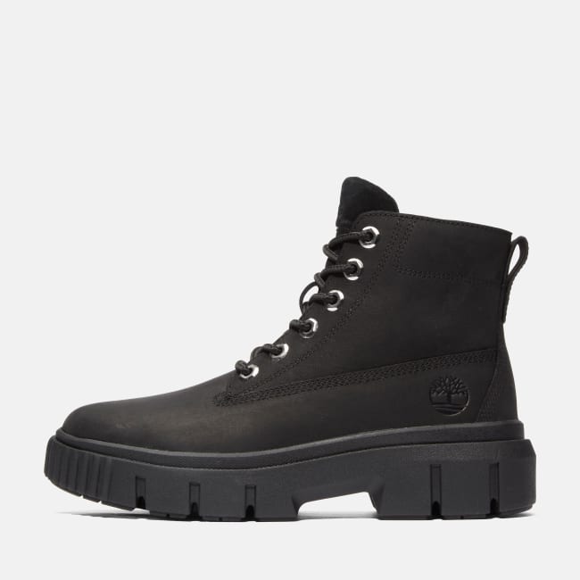 Field Mid Lace-Up Boot for Women in Black