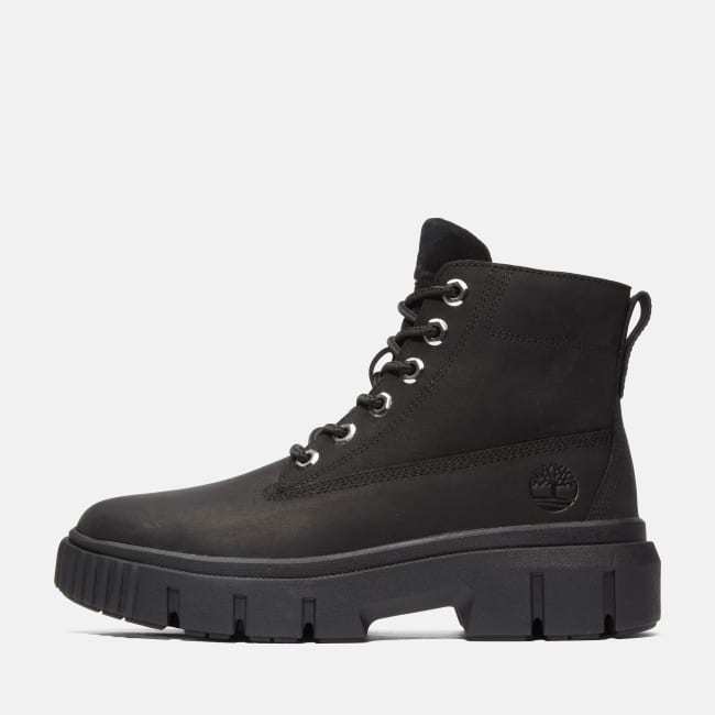 Field Mid Lace-Up Boot for Women in Black