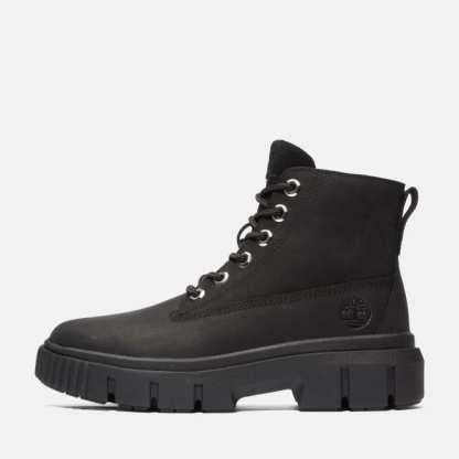 Field Mid Lace-Up Boot for Women in Black