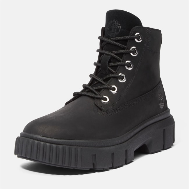 Field Mid Lace-Up Boot for Women in Black