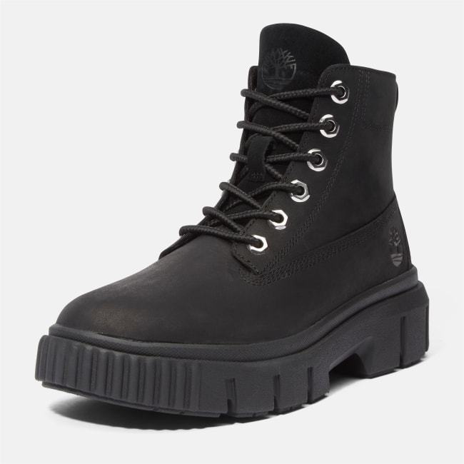 Field Mid Lace-Up Boot for Women in Black