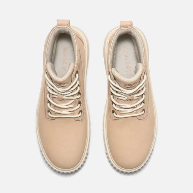 Field Mid Lace-Up Boot for Women in Beige