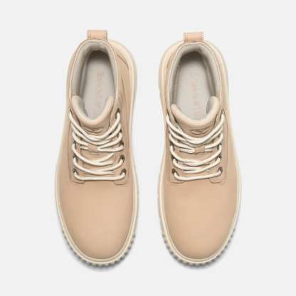 Field Mid Lace-Up Boot for Women in Beige
