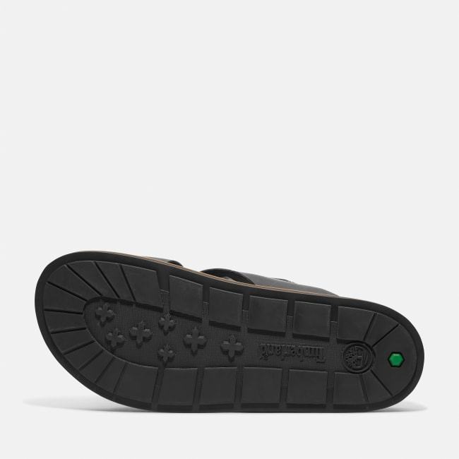 Amalfi Vibes Cross Strap Sandal for Men in Black