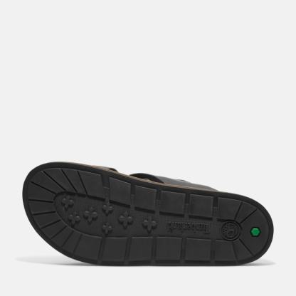 Amalfi Vibes Cross Strap Sandal for Men in Black