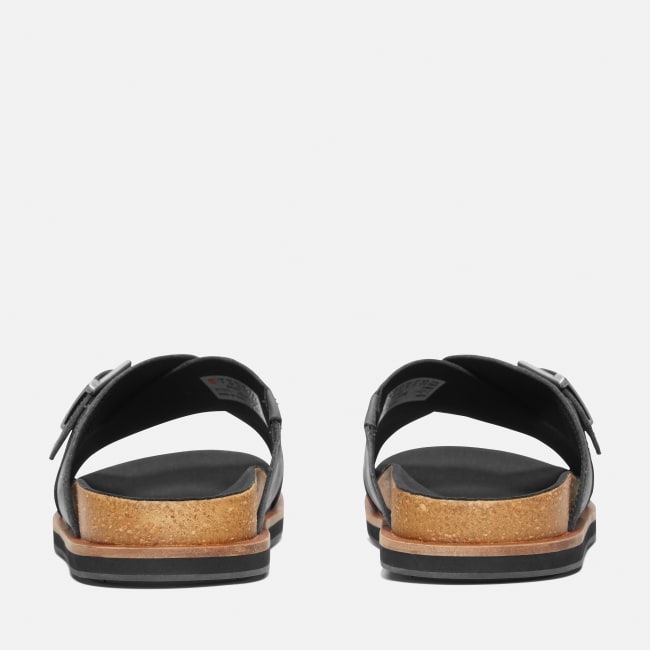 Amalfi Vibes Cross Strap Sandal for Men in Black