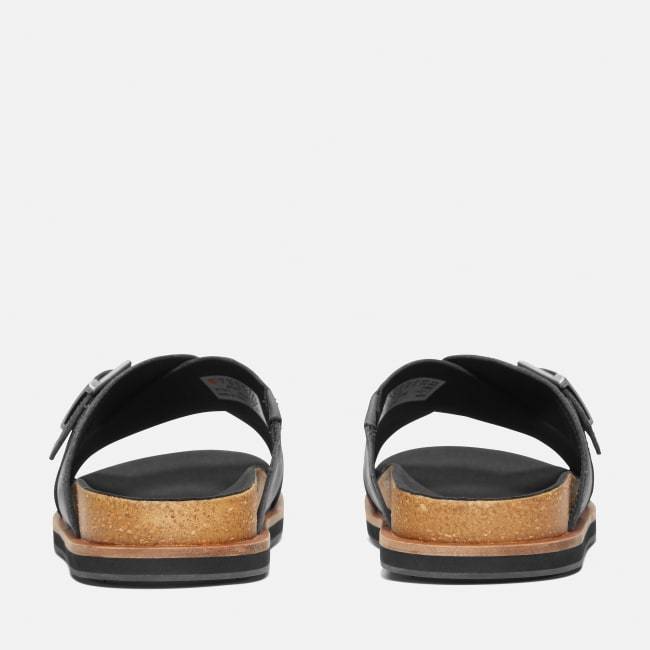 Amalfi Vibes Cross Strap Sandal for Men in Black