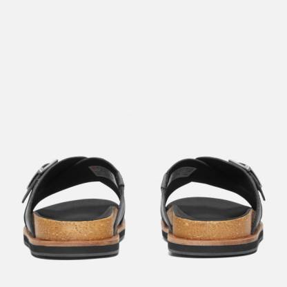 Amalfi Vibes Cross Strap Sandal for Men in Black