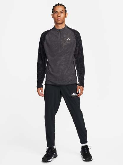 Maillot intermédiaire Ntheike Core Dri-FIT Trail à demi-zip pour homme