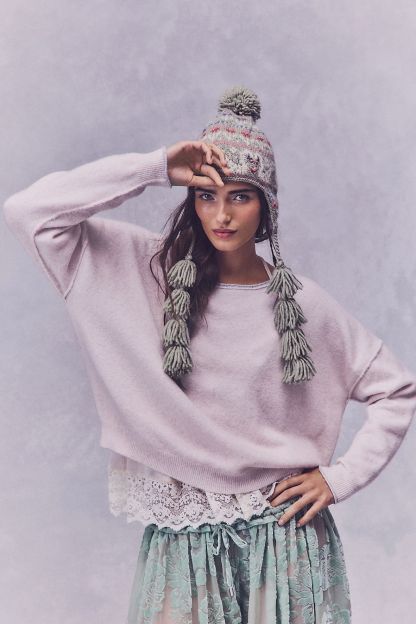 Soft Spun Pullover - Almond Milk Heather Combo