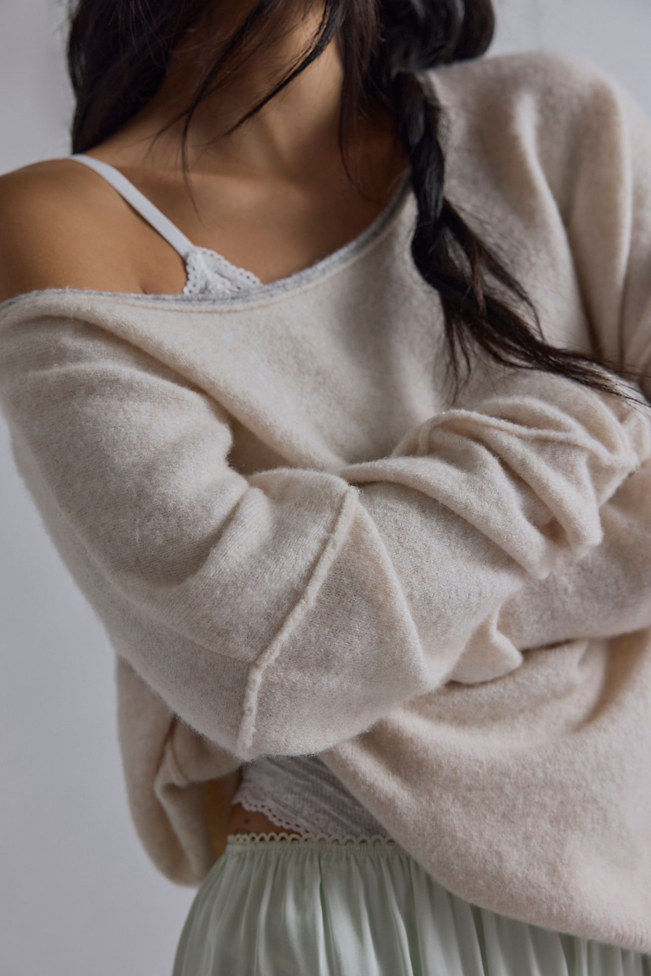 Soft Spun Pullover - Almond Milk Heather Combo