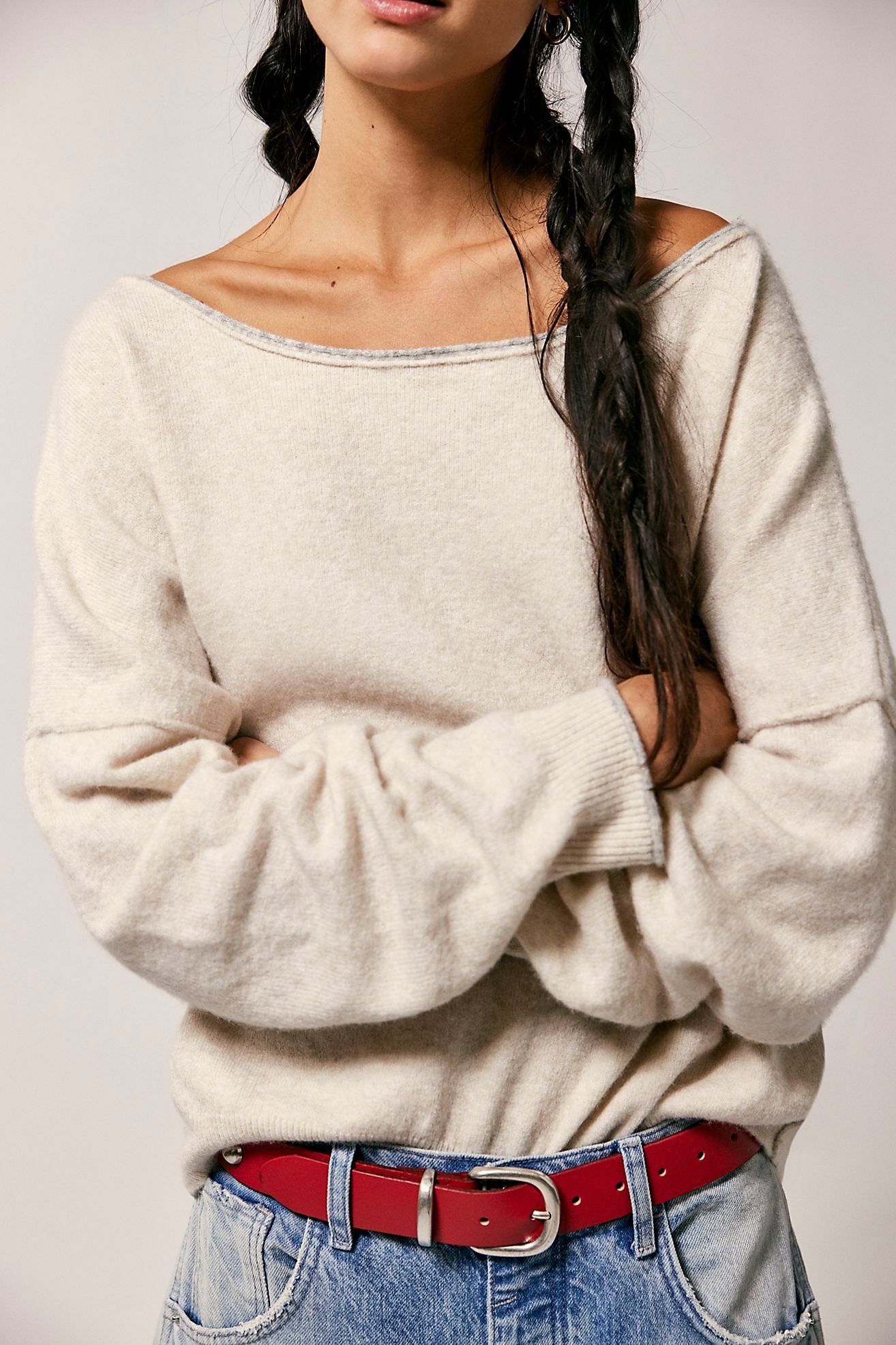 Soft Spun Pullover - Almond Milk Heather Combo