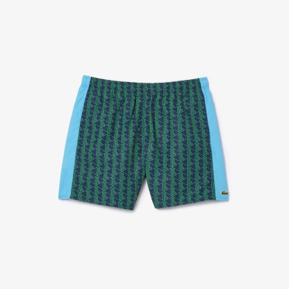 SHORT DE BAIN MI-LONG IMPRIMÉ MONOGRAMME