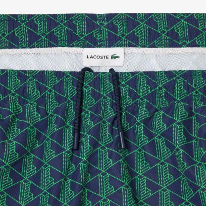 SHORT DE BAIN MI-LONG IMPRIMÉ MONOGRAMME