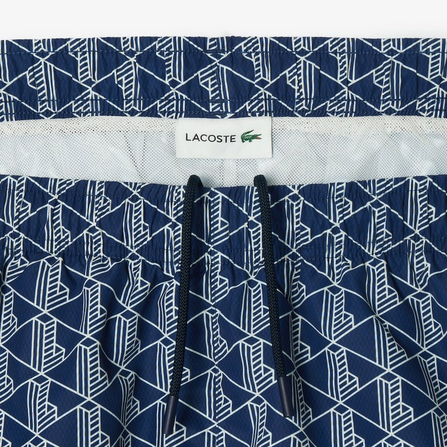 SHORT DE BAIN MI-LONG IMPRIMÉ MONOGRAMME