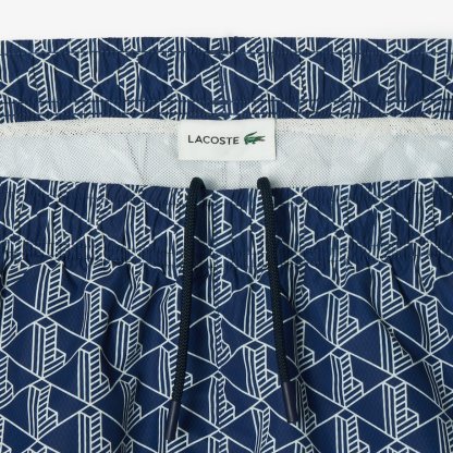 SHORT DE BAIN MI-LONG IMPRIMÉ MONOGRAMME