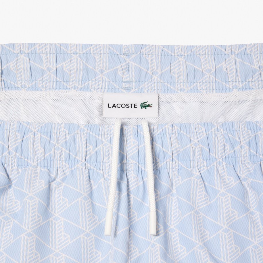 SHORT DE BAIN MI-LONG IMPRIMÉ MONOGRAMME