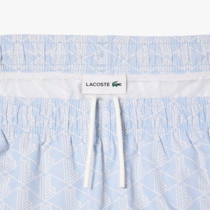 SHORT DE BAIN MI-LONG IMPRIMÉ MONOGRAMME