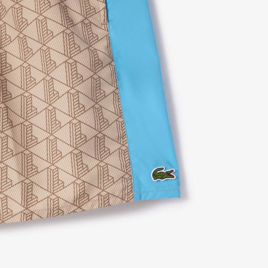 SHORT DE BAIN MI-LONG IMPRIMÉ MONOGRAMME