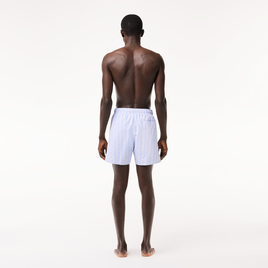 SHORT DE BAIN MI-LONG IMPRIMÉ MONOGRAMME