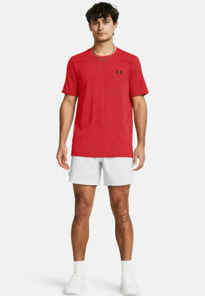 VANISH SEAMLESS GRID - Sports T-shirt - red solstice